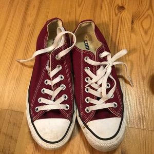 Burgundy converse